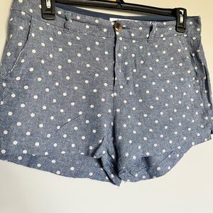Women’s Old Navy linen style, polkadot short